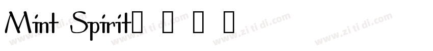 Mint Spirit字体转换